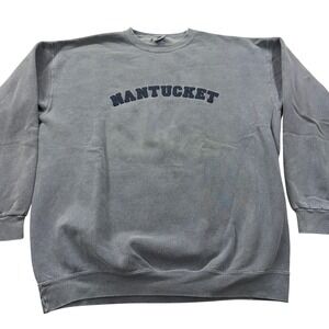 Oarsman 913 Nantucket Sweatshirt Mens XL Blue Faded Crewneck Pullover Vintage